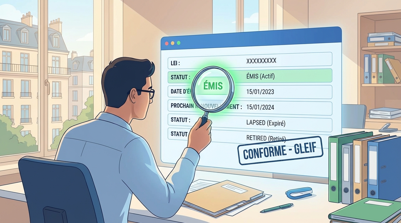 Lire un enregistrement LEI : champs, statuts, dates importantes